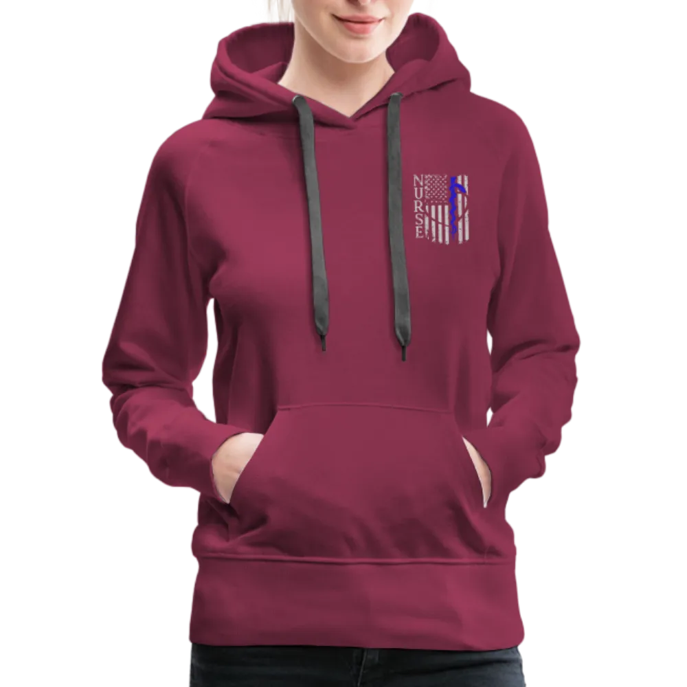 Nurse Flag Rod Flag Women’s Premium Hoodie (CK1966)