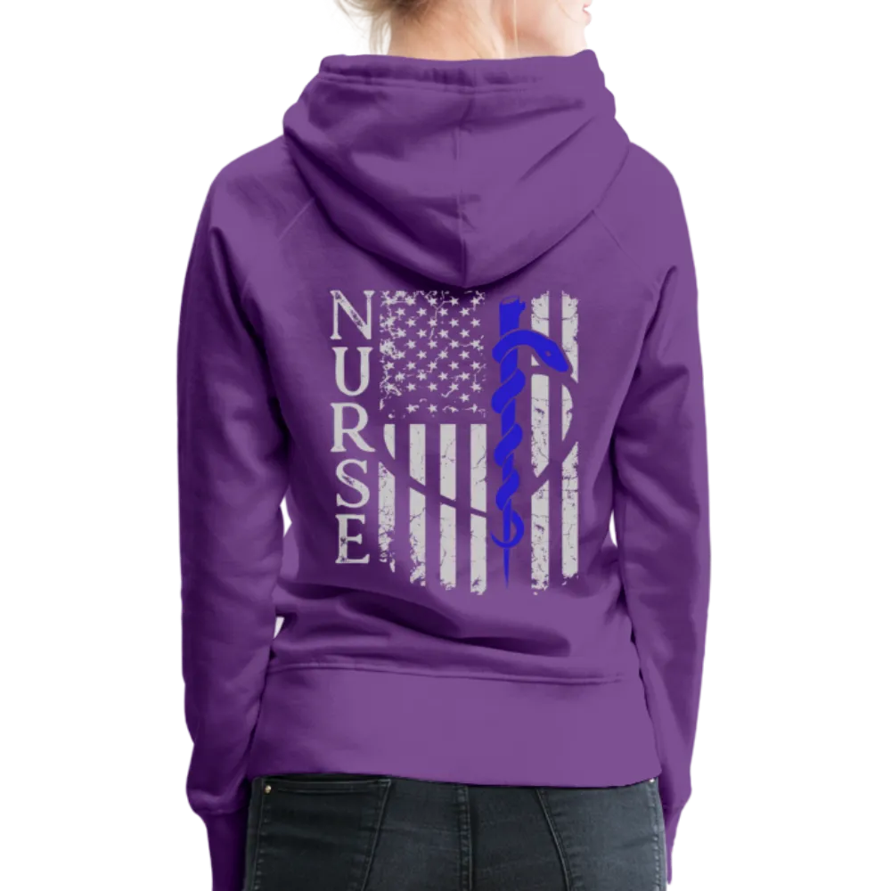 Nurse Flag Rod Flag Women’s Premium Hoodie (CK1966)