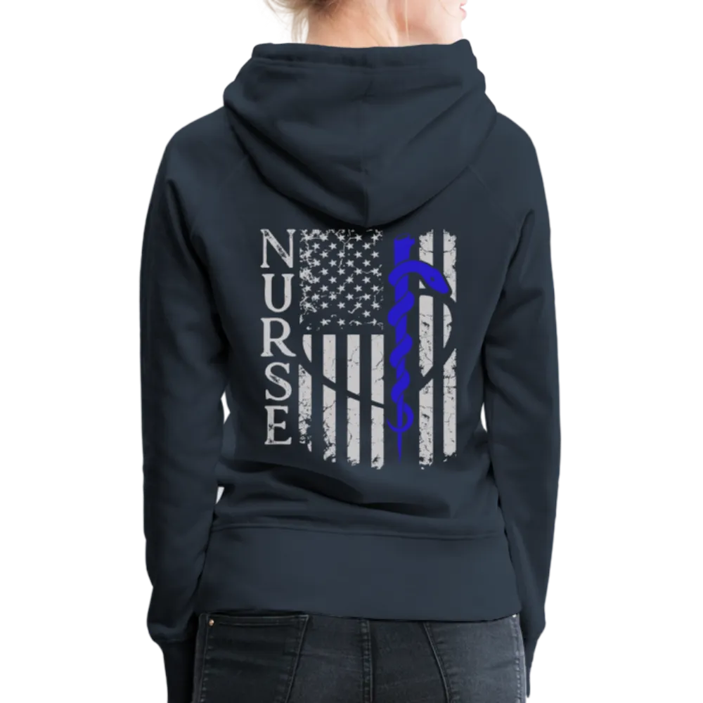 Nurse Flag Rod Flag Women’s Premium Hoodie (CK1966)