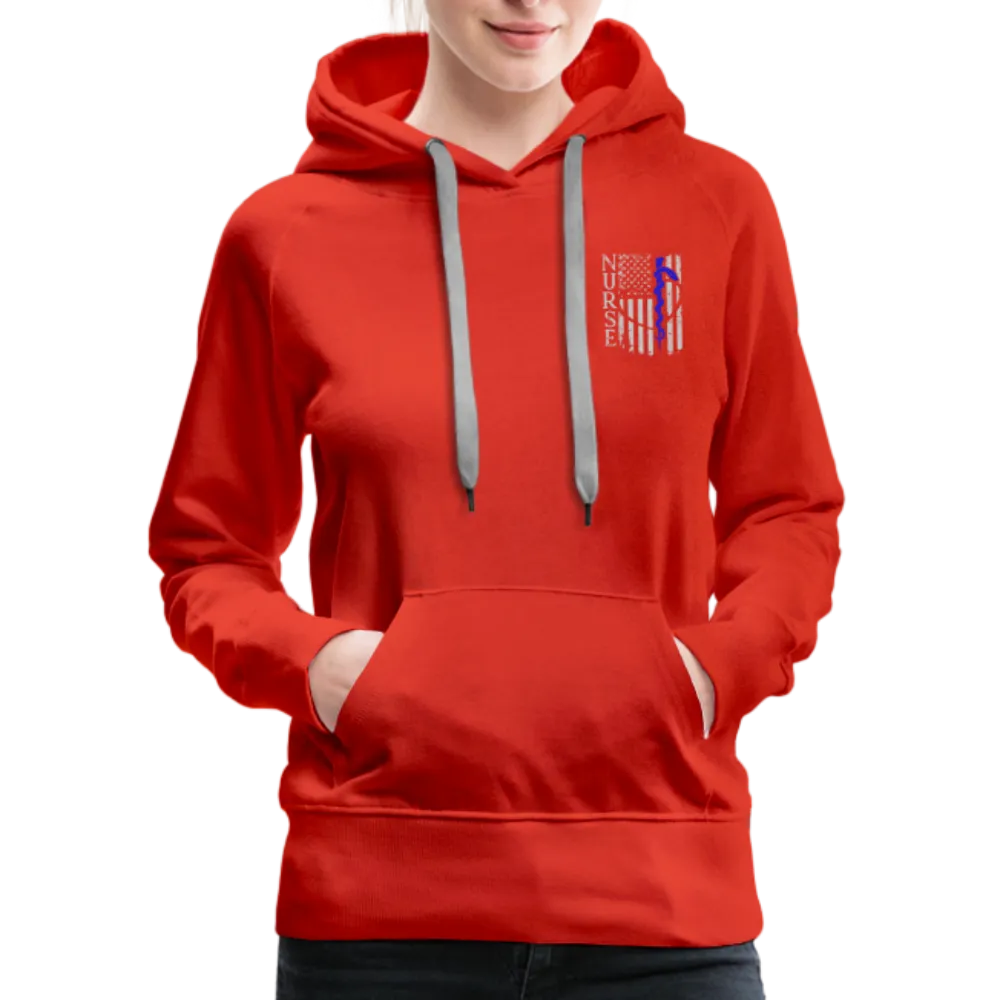 Nurse Flag Rod Flag Women’s Premium Hoodie (CK1966)