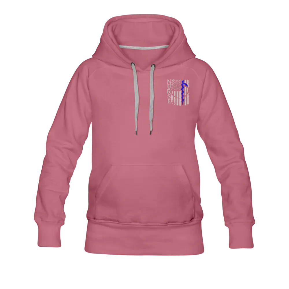 Nurse Flag Rod Flag Women’s Premium Hoodie (CK1966)