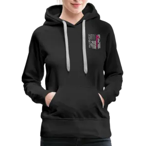 Nurse Flag rod of Asclepius Women’s Premium Hoodie