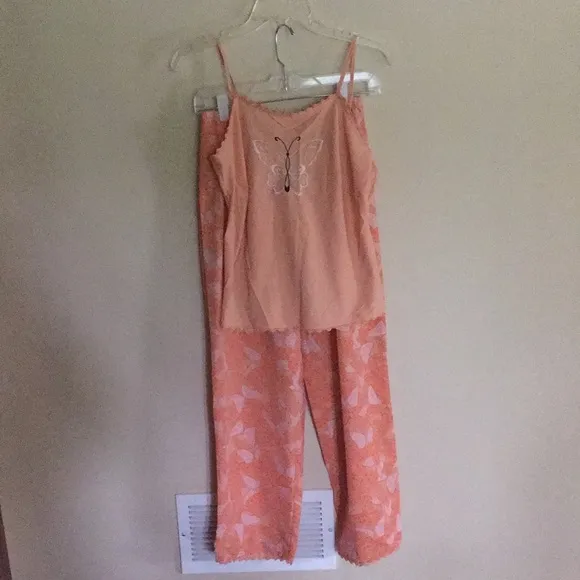NWOT pajama set with robe. Size S