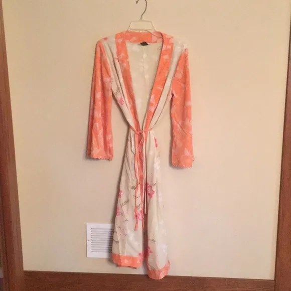 NWOT pajama set with robe. Size S
