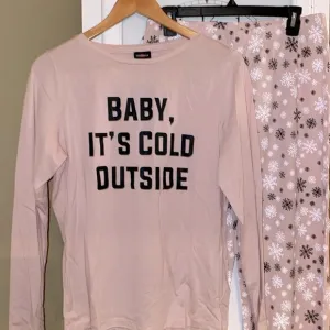 NWT Cosabella Baby It's Cold Outside Snowflake Pajamas in Pink Black &amp; White