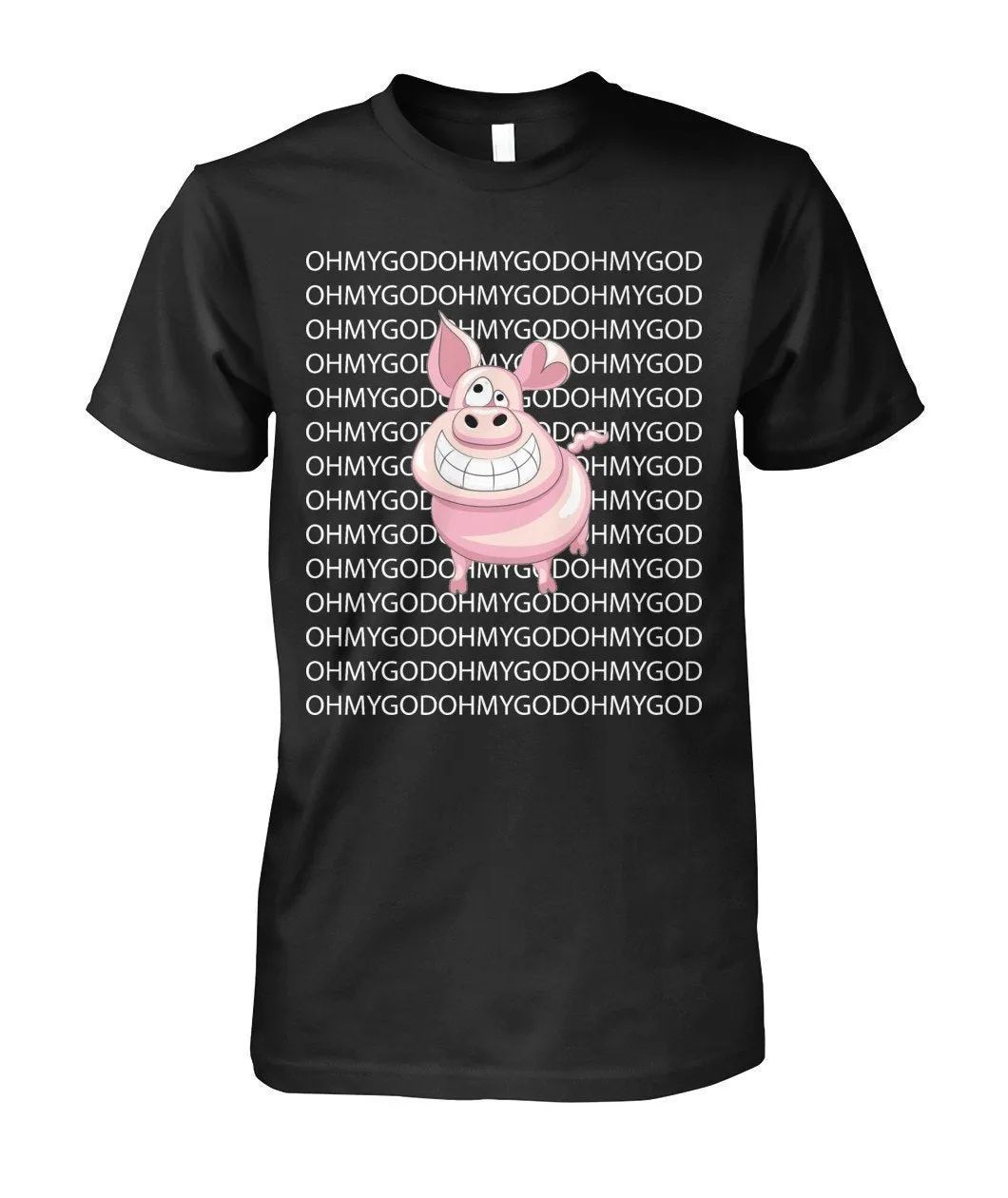 Oh My God Pig - Schwein Unisex Cotton Tee