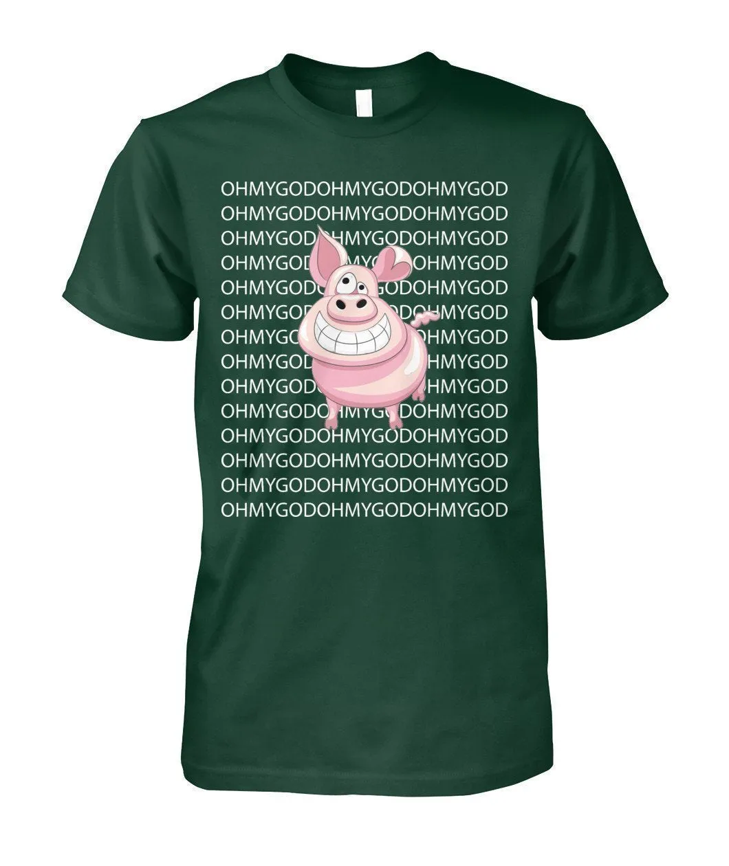 Oh My God Pig - Schwein Unisex Cotton Tee