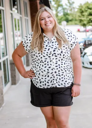 On The Clock Collared Blouse