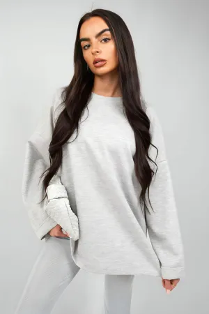 Oversized Long Sleeve Sweatshirt Top