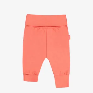 Pantalon évolutif corail en jersey extensible, bébé || Coral evolutive pants in stretch jersey, baby