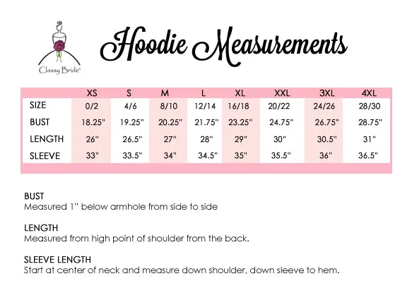 Personalized Mrs. Hoodie with Wedding Date on Hood