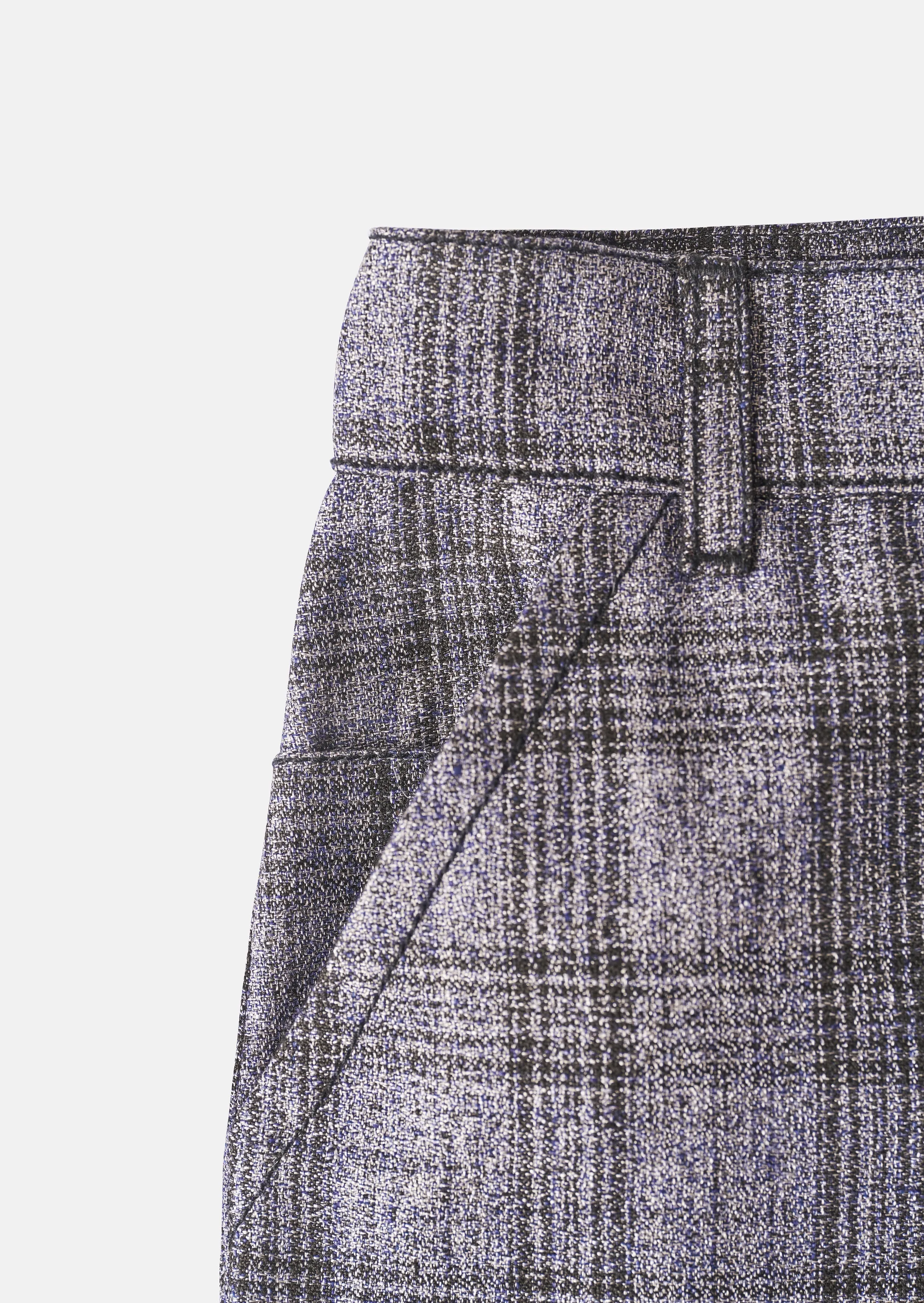 Phoenix Blue Check Smart Trouser