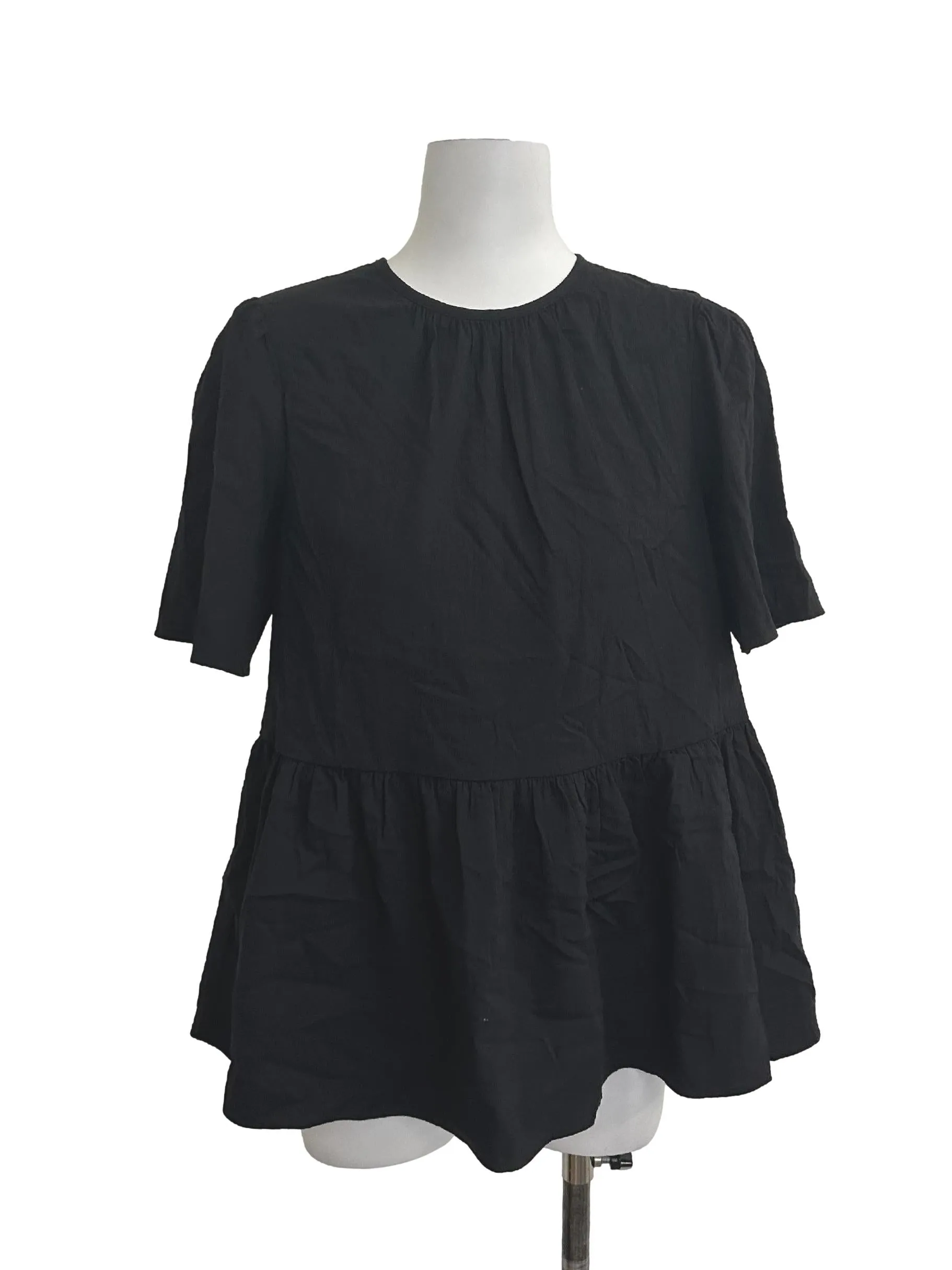 Pitch Black Babydoll Top OSN