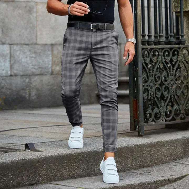 Plaid Taper™ | Men's Slim-Fit Trousers | Plaid Pattern, Tapered Leg, Smart Casual Style