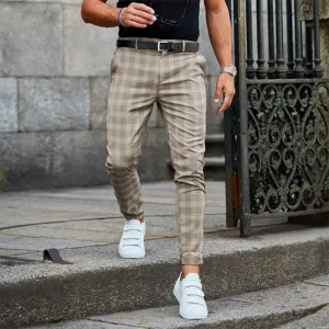 Plaid Taper™ | Men's Slim-Fit Trousers | Plaid Pattern, Tapered Leg, Smart Casual Style