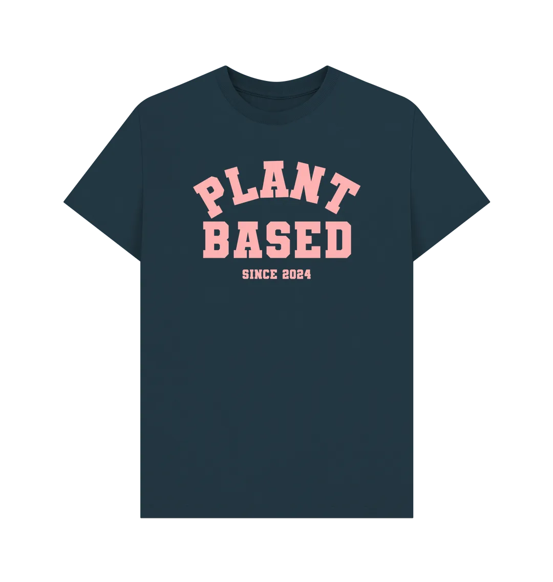Plant based varsity unisex t-shirt