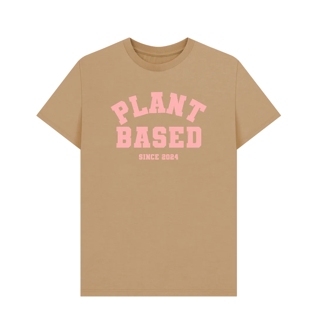 Plant based varsity unisex t-shirt
