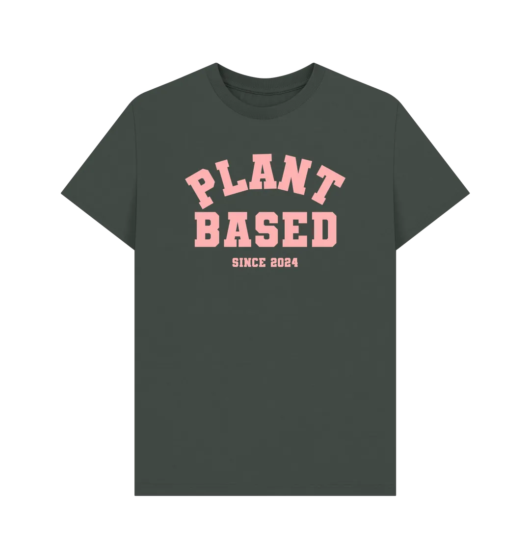 Plant based varsity unisex t-shirt
