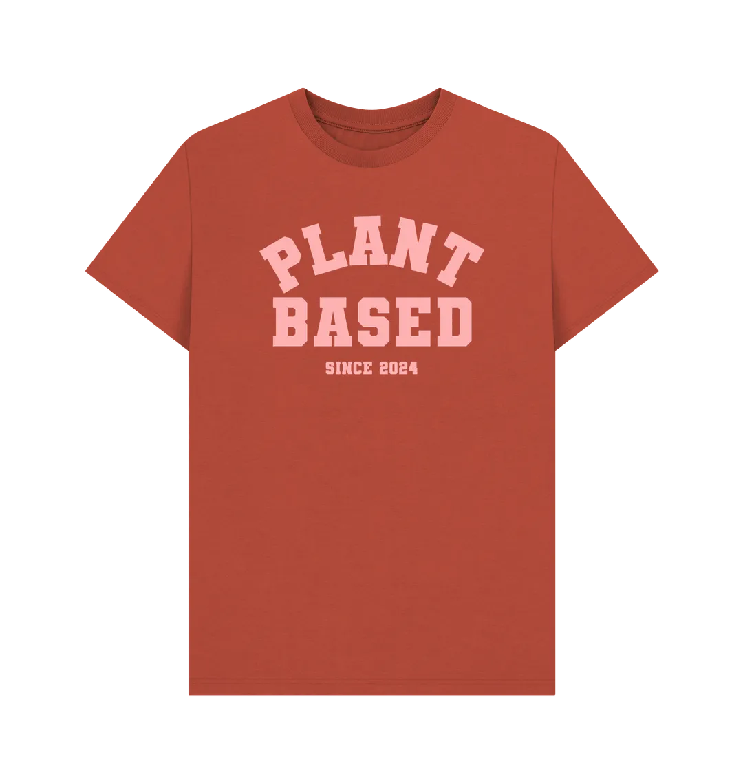 Plant based varsity unisex t-shirt