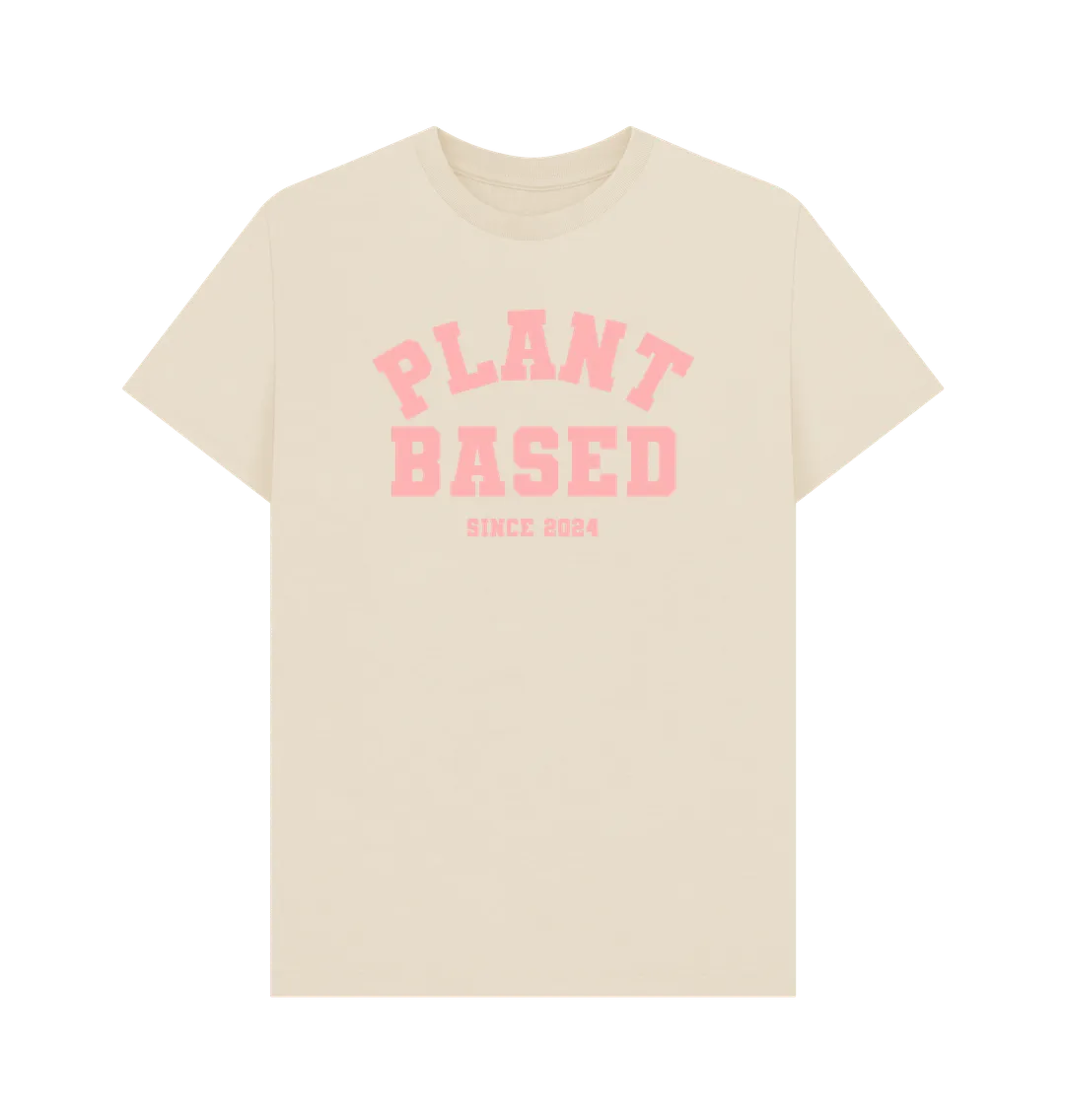 Plant based varsity unisex t-shirt
