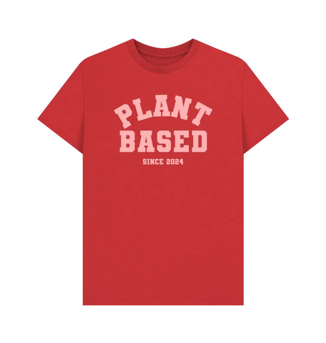 Plant based varsity unisex t-shirt