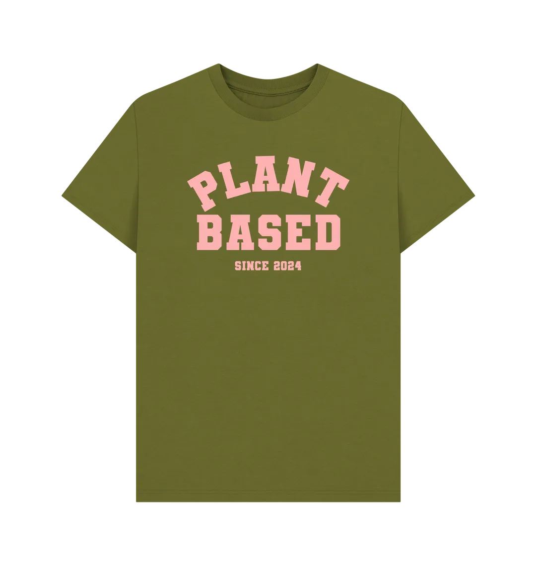 Plant based varsity unisex t-shirt