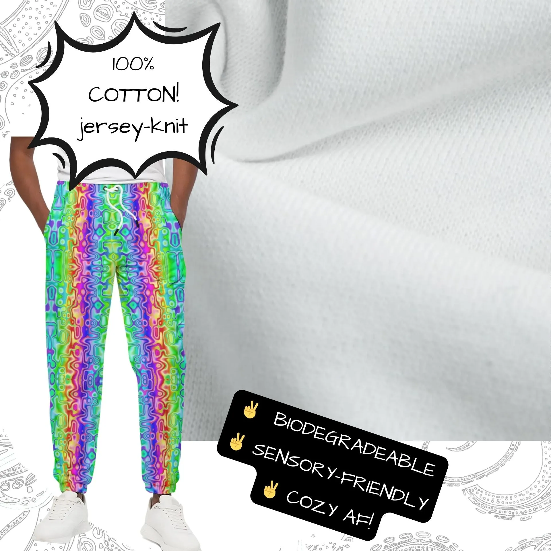 Plasma Rainbow Joggers