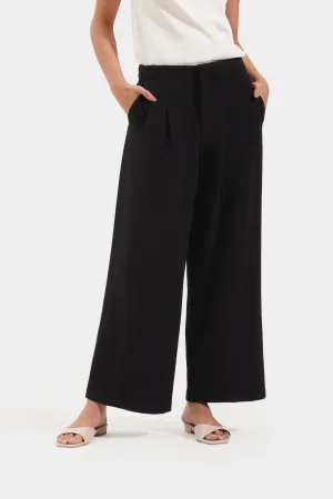 Pleated Wide Leg Trousers