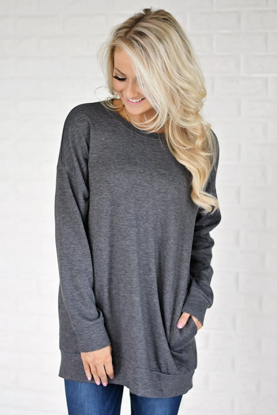 Pocket Sweater - Grey
