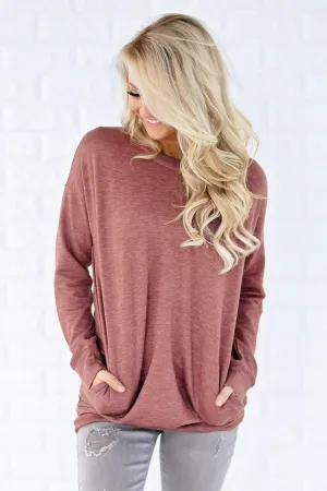 Pocket Sweater - Rust Red