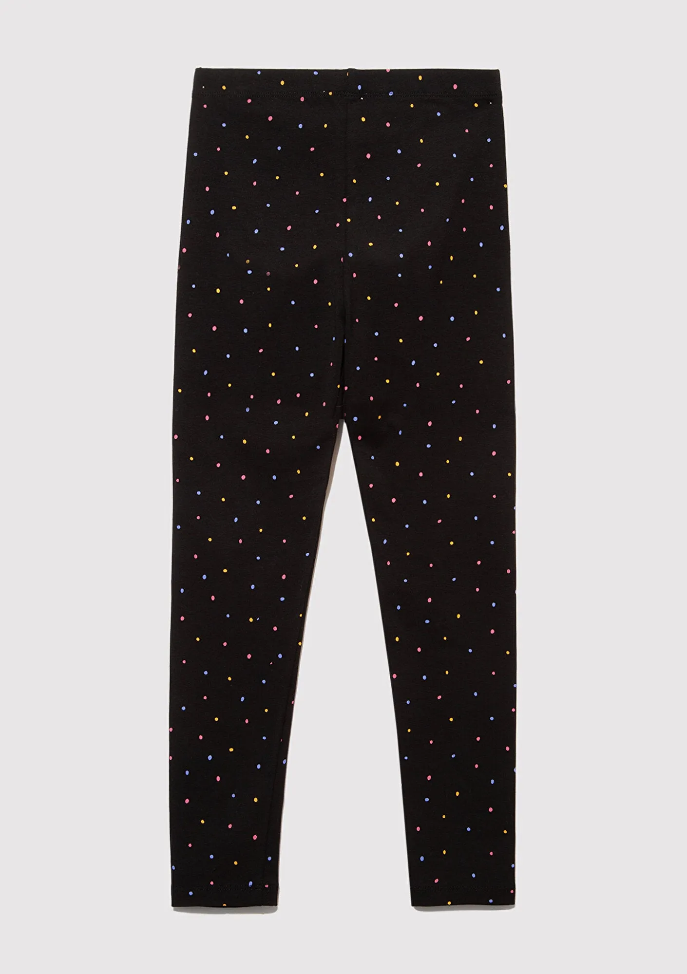 Polka Dot Printed Black Leggings