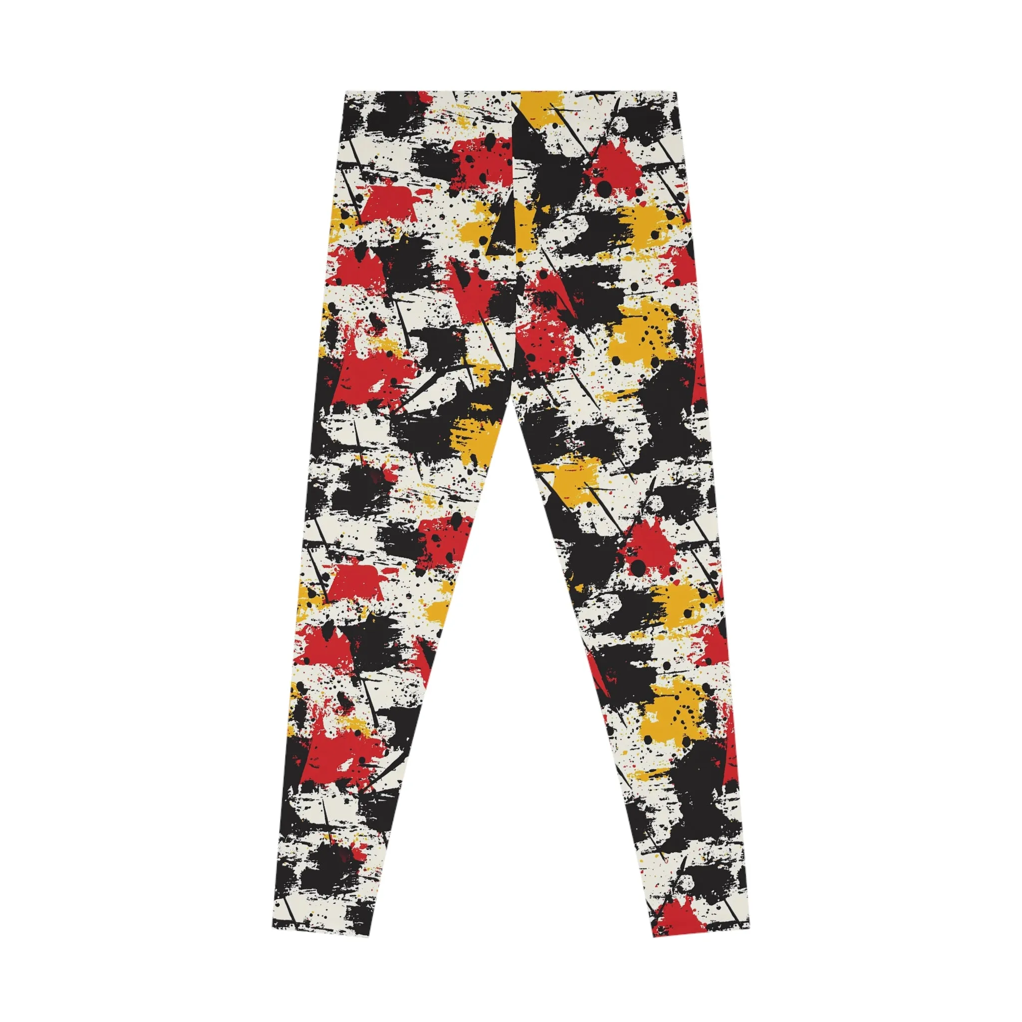 Pop Punk Patchwork Stretchy Leggings for Active Lifestyle & Everyday Comfort