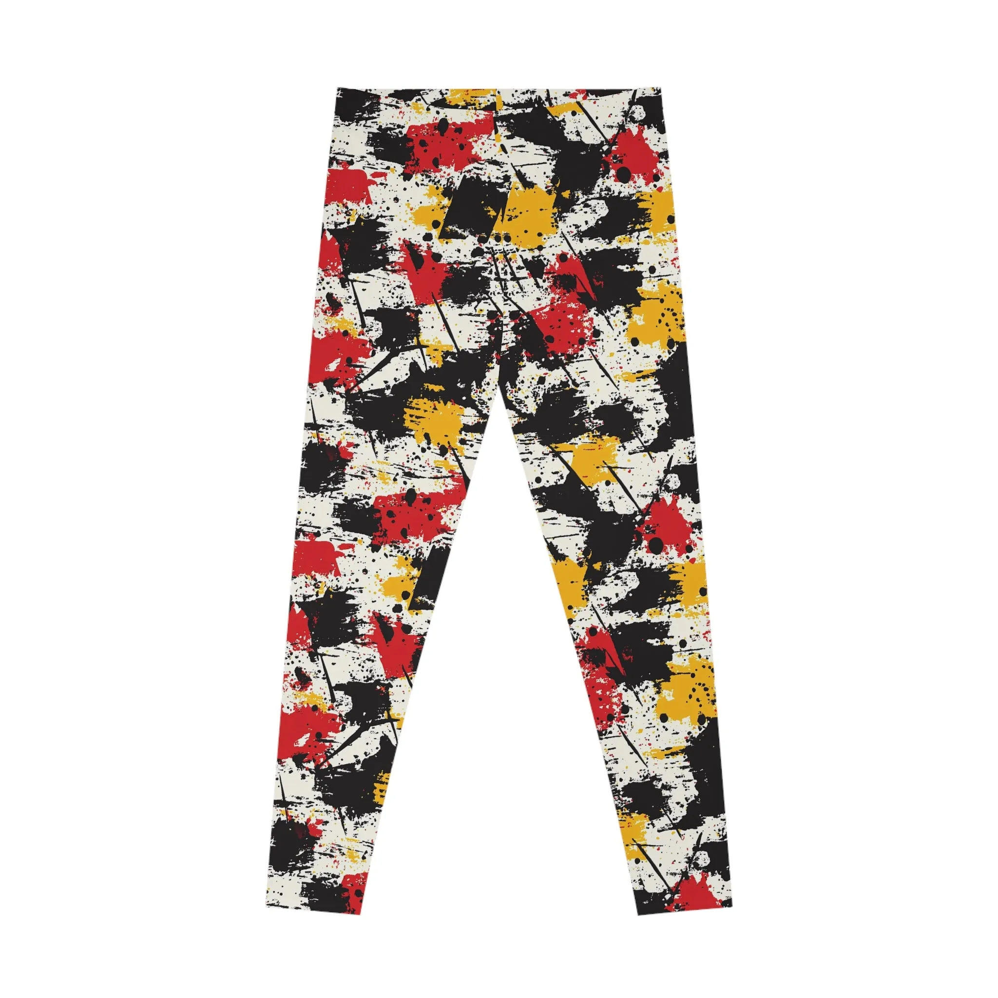 Pop Punk Patchwork Stretchy Leggings for Active Lifestyle & Everyday Comfort