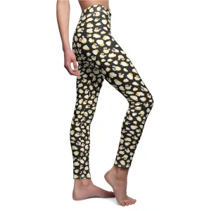 Popcorn Womens Leggings Stretch Pants Halloween Costume - Saiko Studio