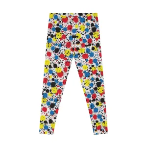 Poppin' Pixels Stretchy Leggings for Active Lifestyle & Everyday Comfort