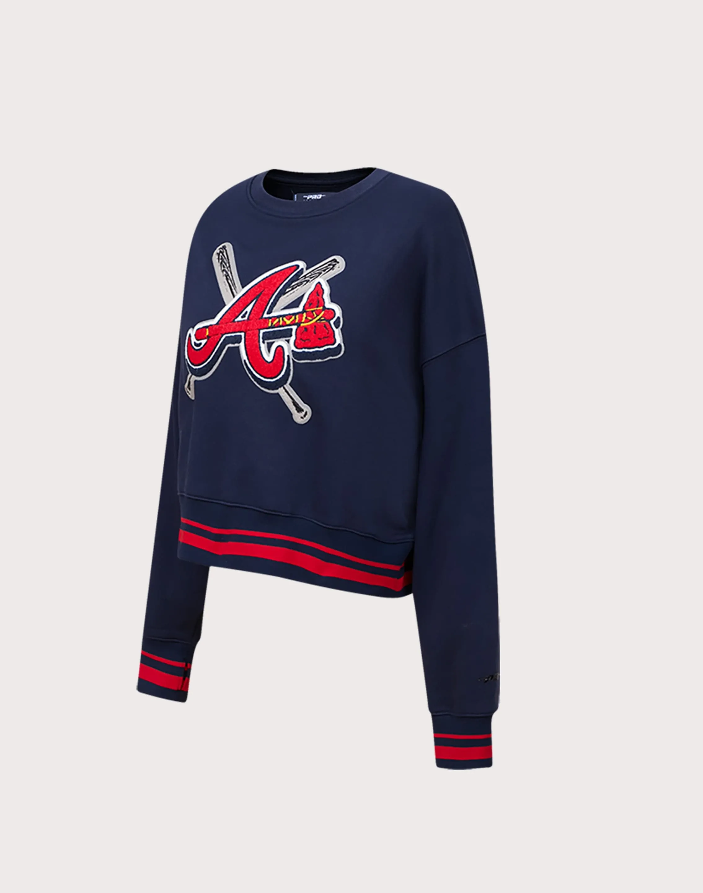 Pro Standard Atlanta Braves Mashup Rib Crewneck
