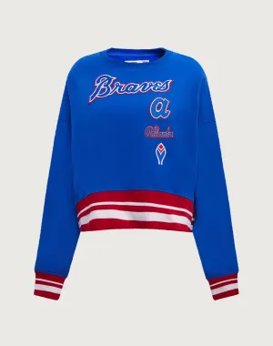 Pro Standard Atlanta Braves Retro Classic Rib Crewneck