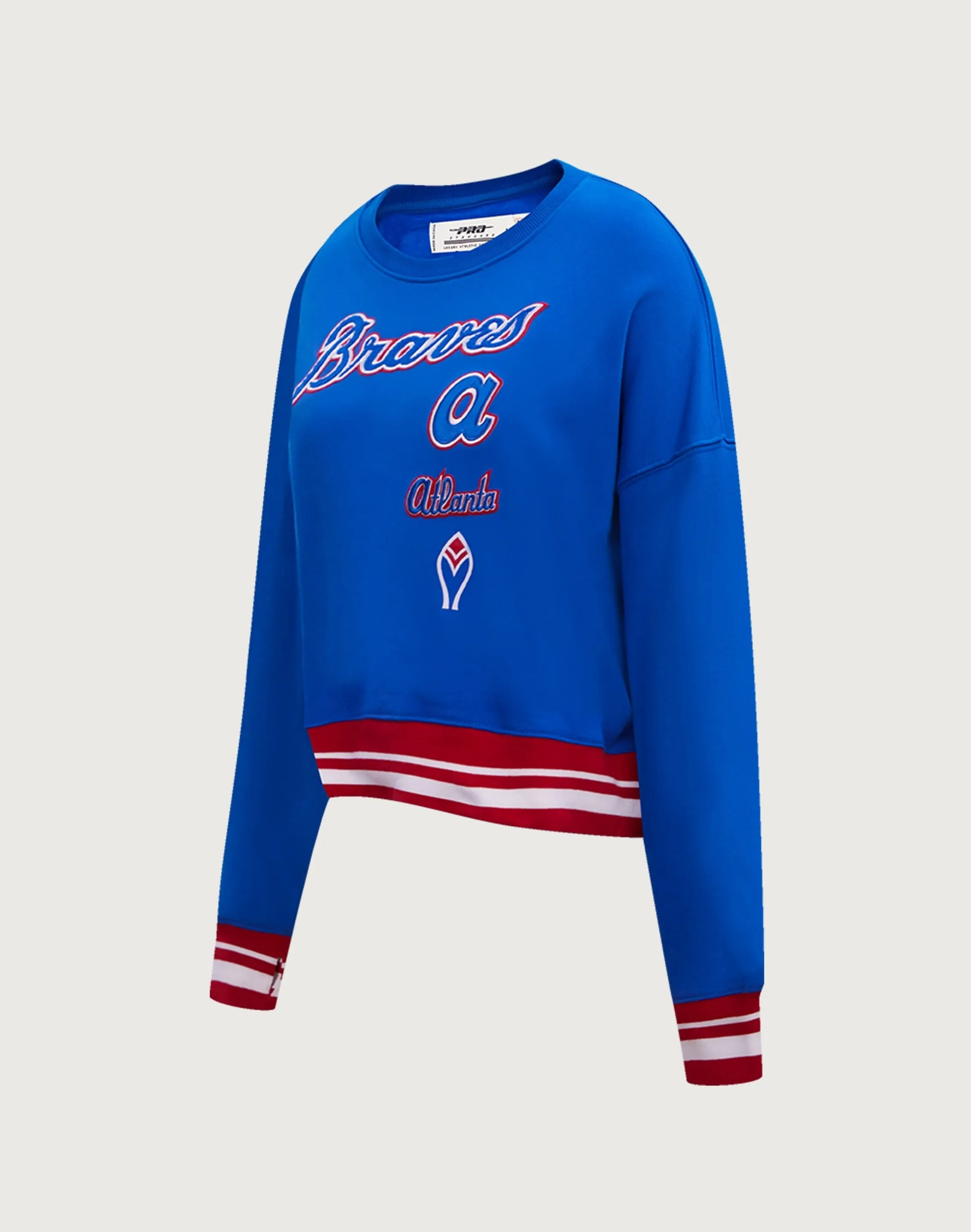 Pro Standard Atlanta Braves Retro Classic Rib Crewneck
