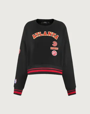 Pro Standard Atlanta Hawks Retro Classic Rib Crewneck