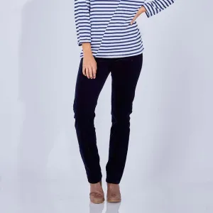 Pull On Cord Trousers - Midnight