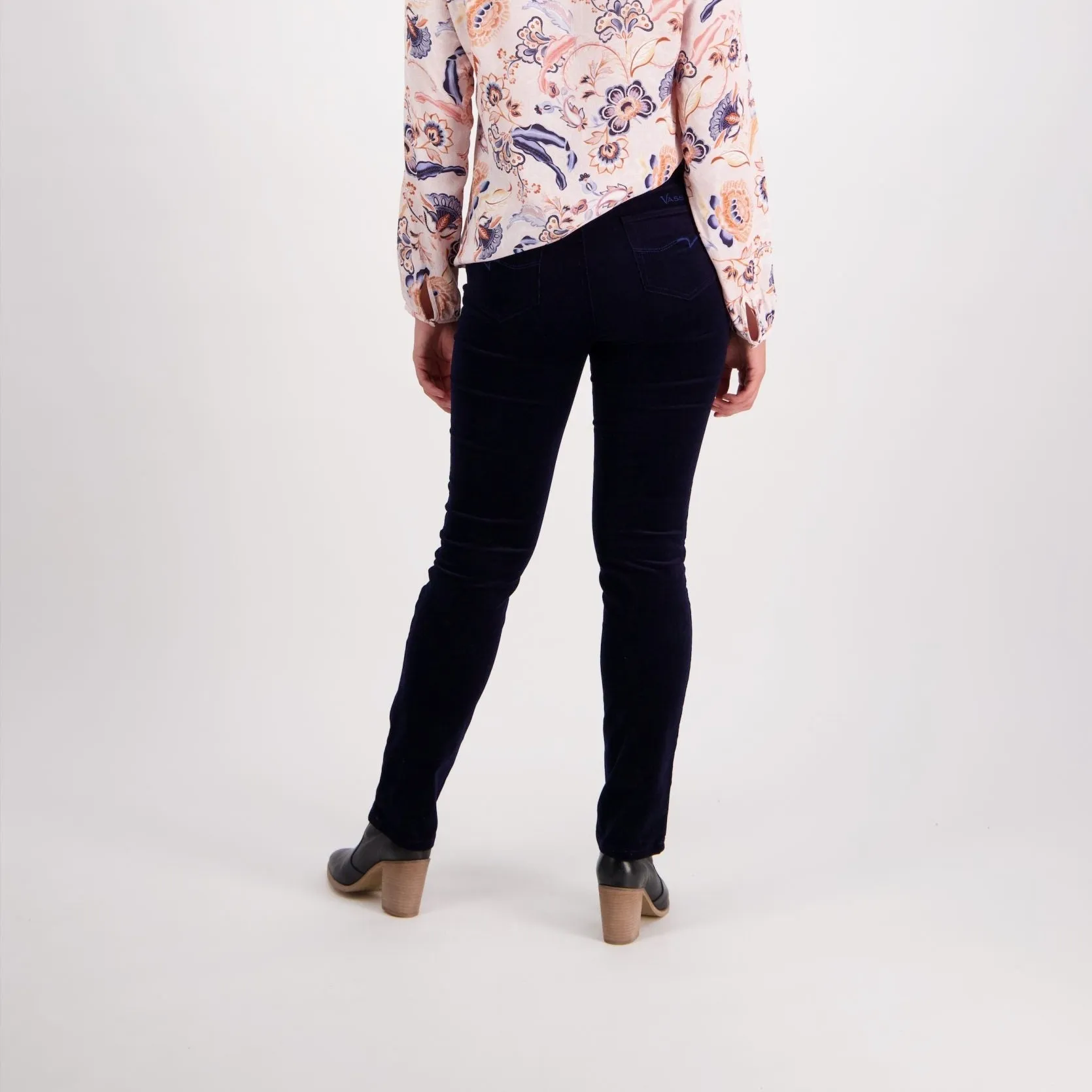 Pull On Cord Trousers - Midnight