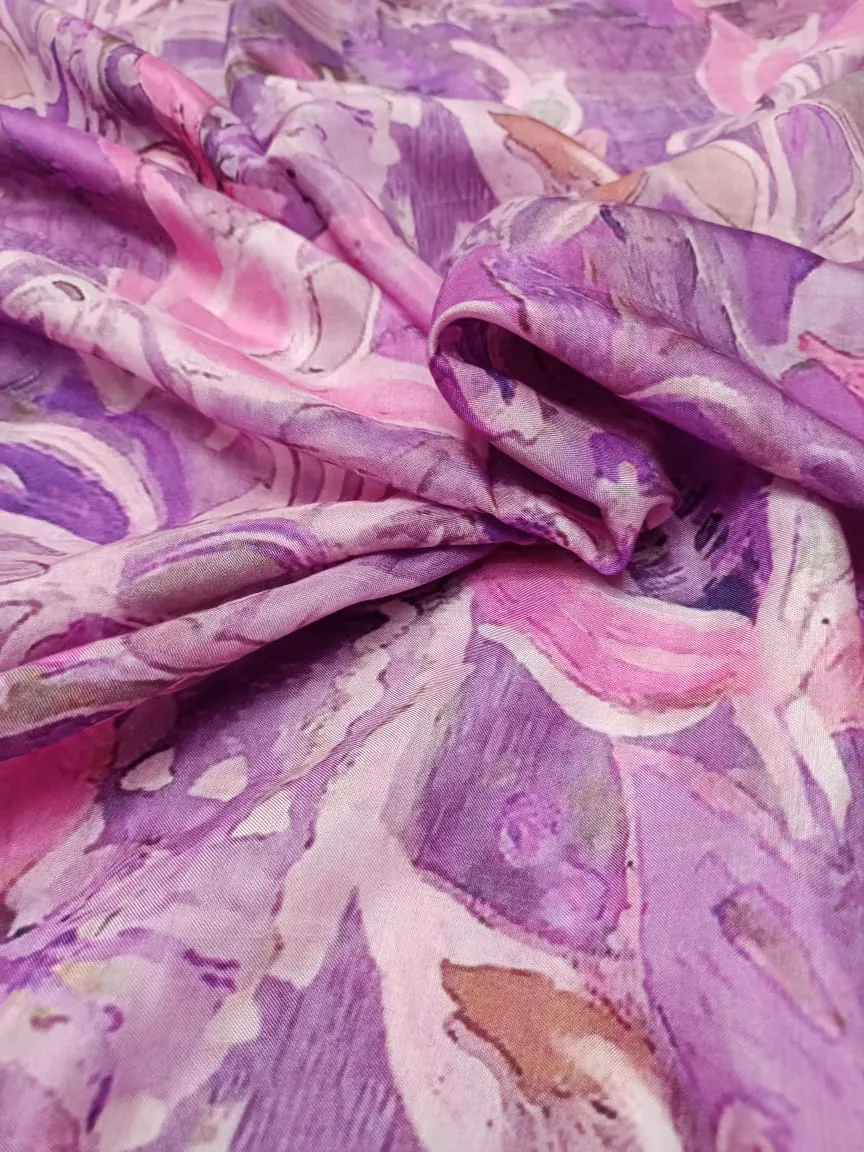 Pure Modal Soft Muslin Digital Printed Fabrics