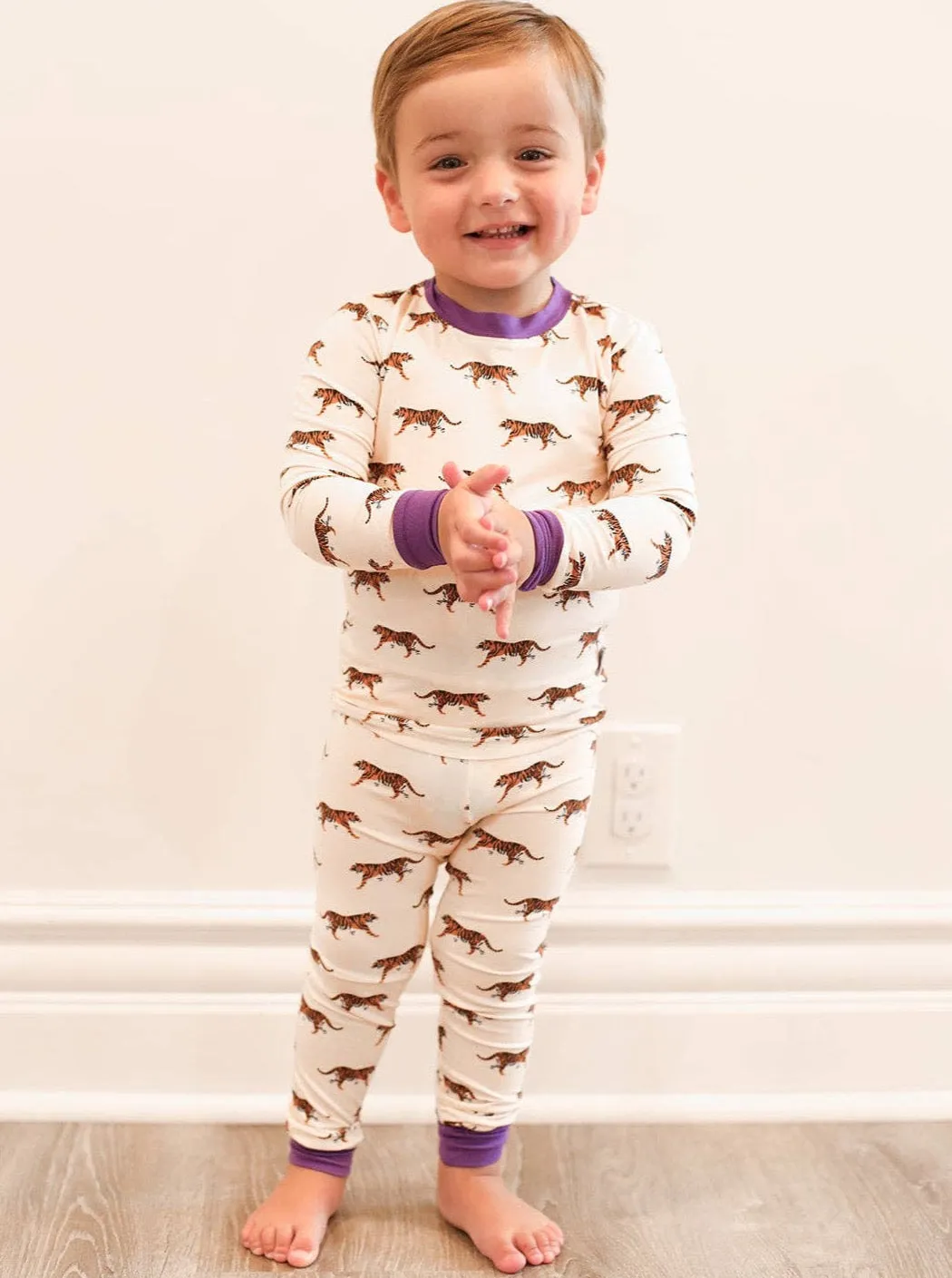 Purple Tiger Pajama Set