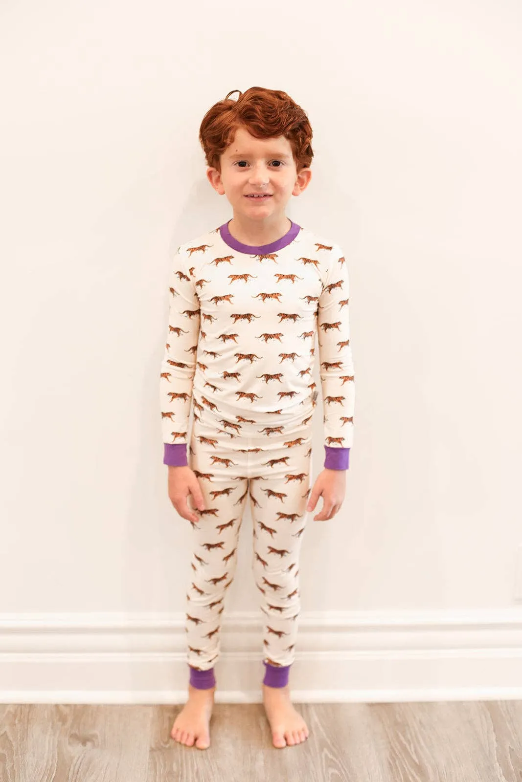 Purple Tiger Pajama Set