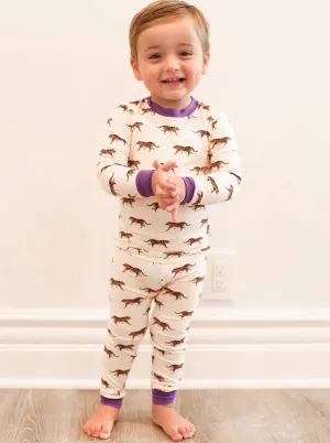 Purple Tiger Pajama Set
