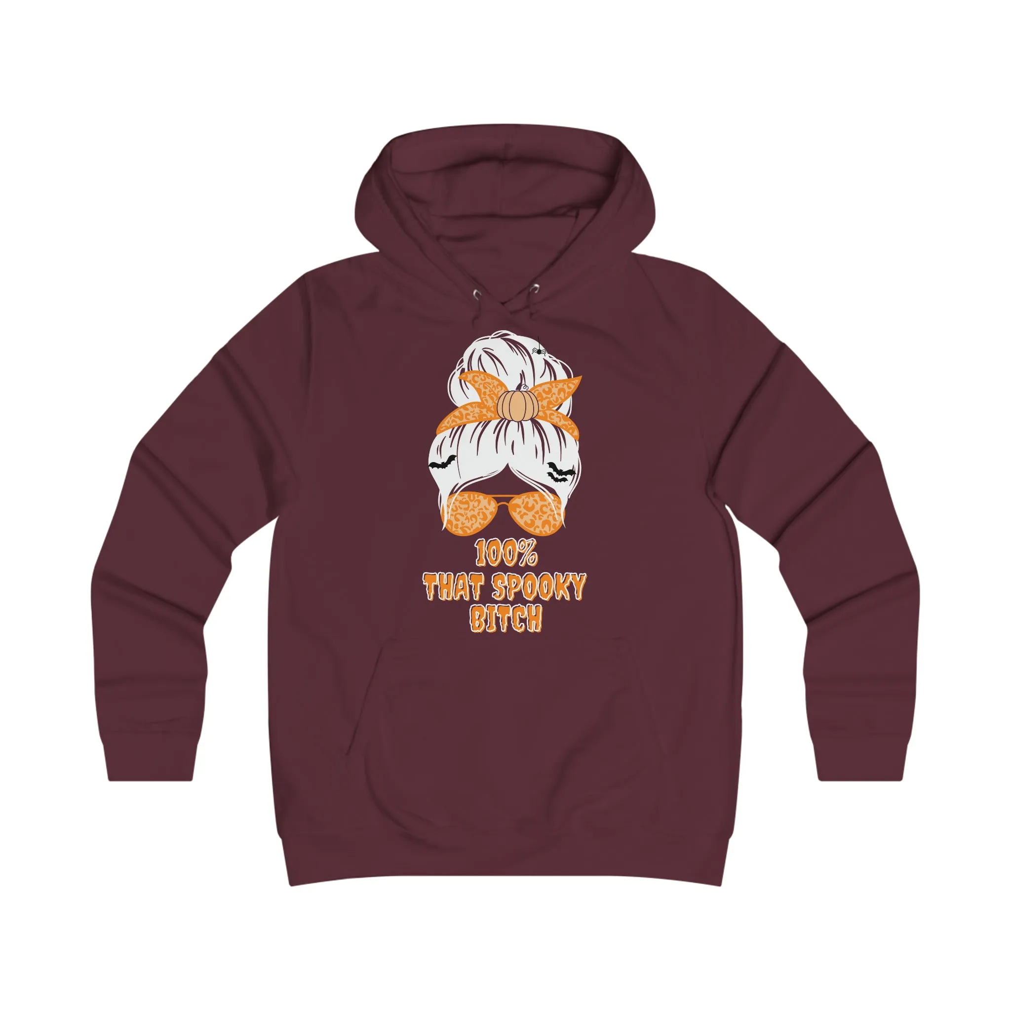 "100% That Spooky B*tch" Halloween Graphic Girlie Hoodie