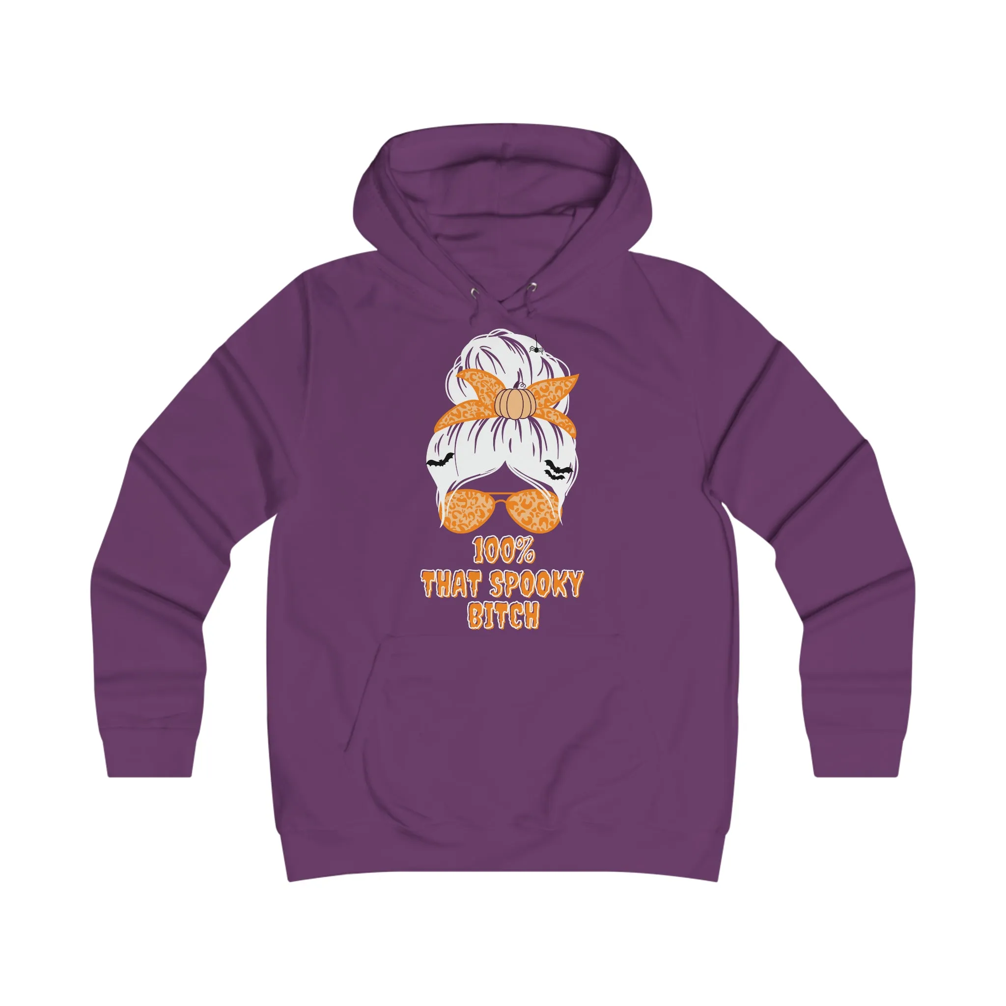 "100% That Spooky B*tch" Halloween Graphic Girlie Hoodie