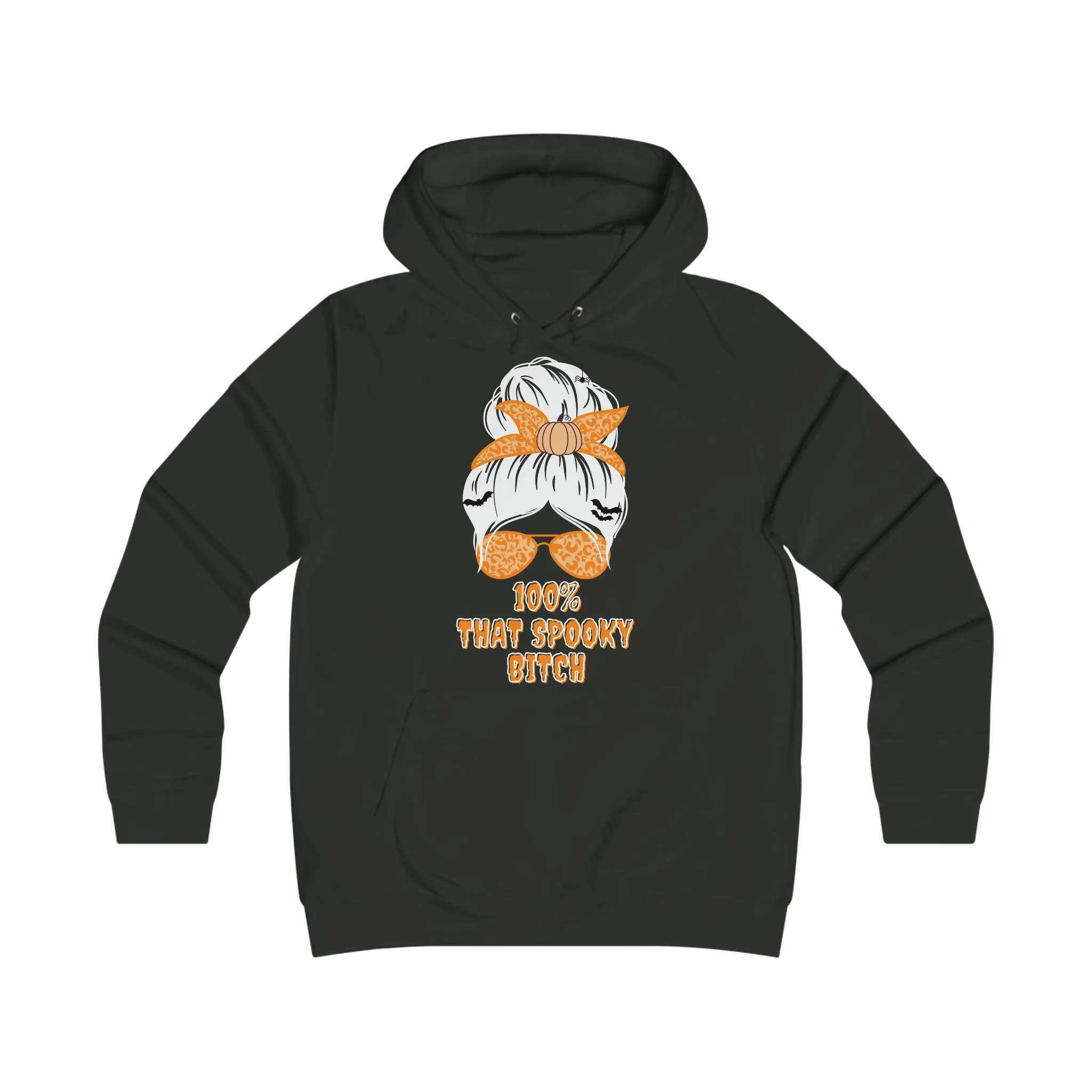 "100% That Spooky B*tch" Halloween Graphic Girlie Hoodie