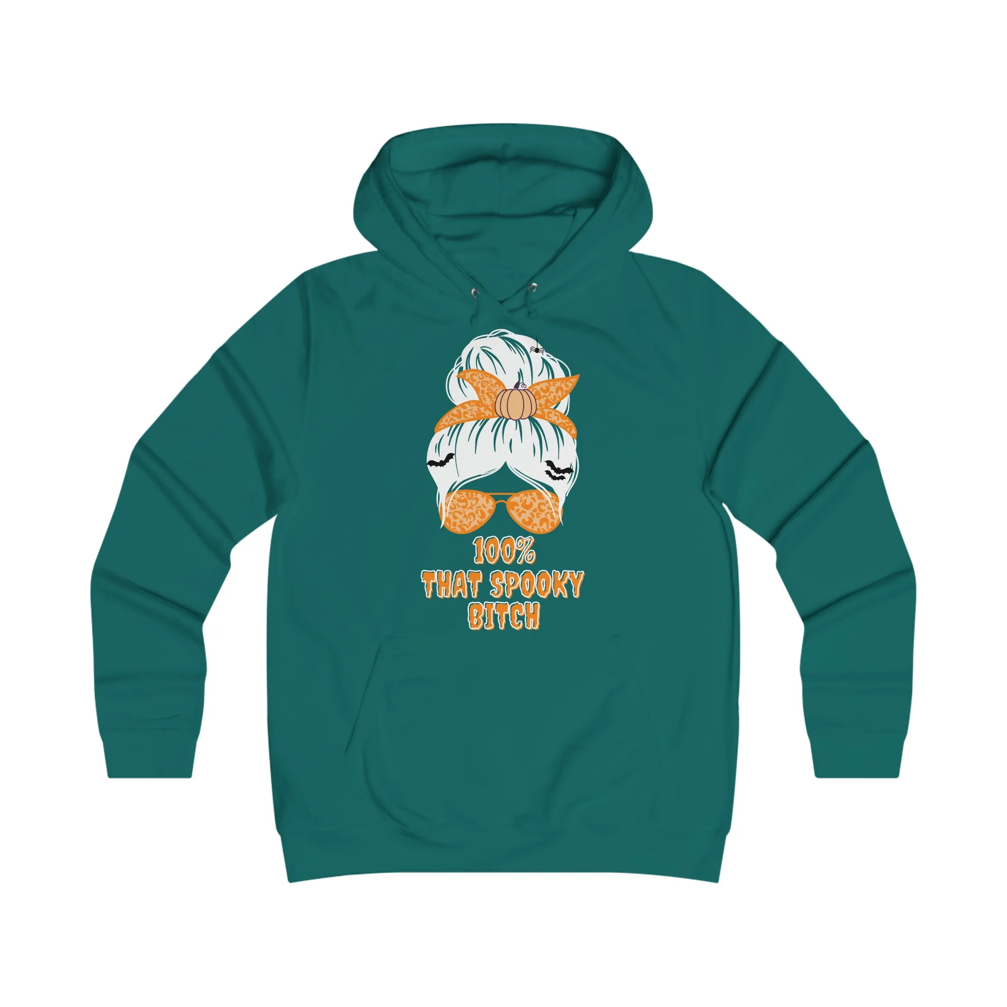 "100% That Spooky B*tch" Halloween Graphic Girlie Hoodie
