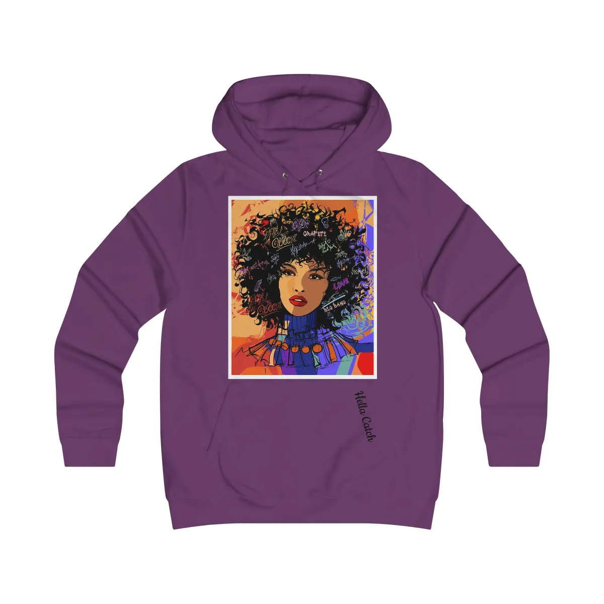 "Hella Catch" Girlie College Hoodie